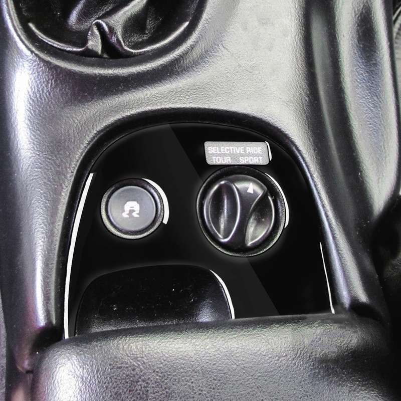 For Chevrolet Corvette C5 1998-1999 Car Lower Console A with Traction Control Decorative Sticker, Le
