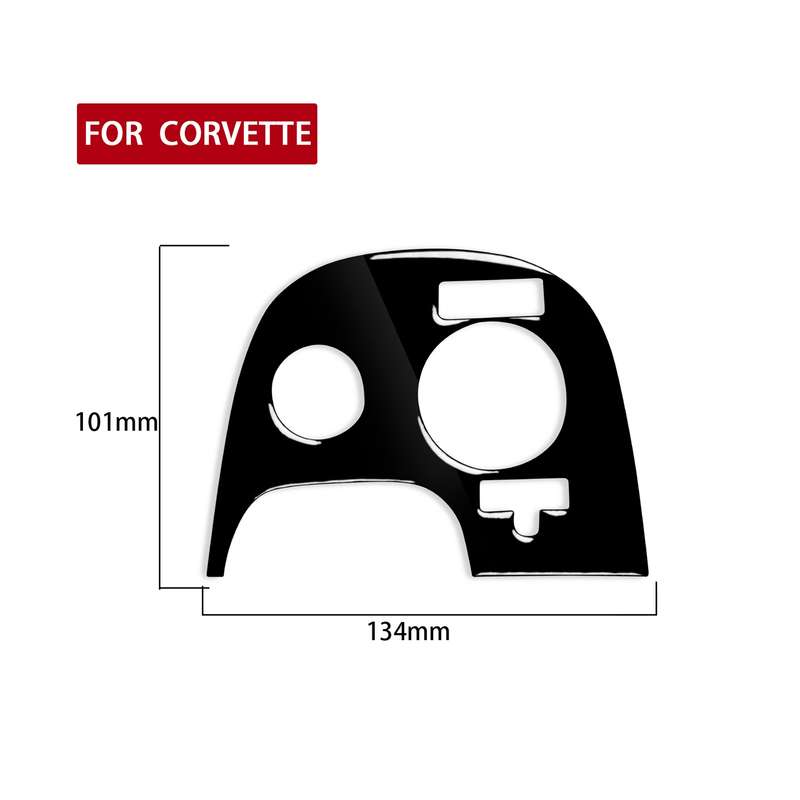 For Chevrolet Corvette C5 2000-2004 Car Lower Console B with Traction Control Decorative Sticker, Le