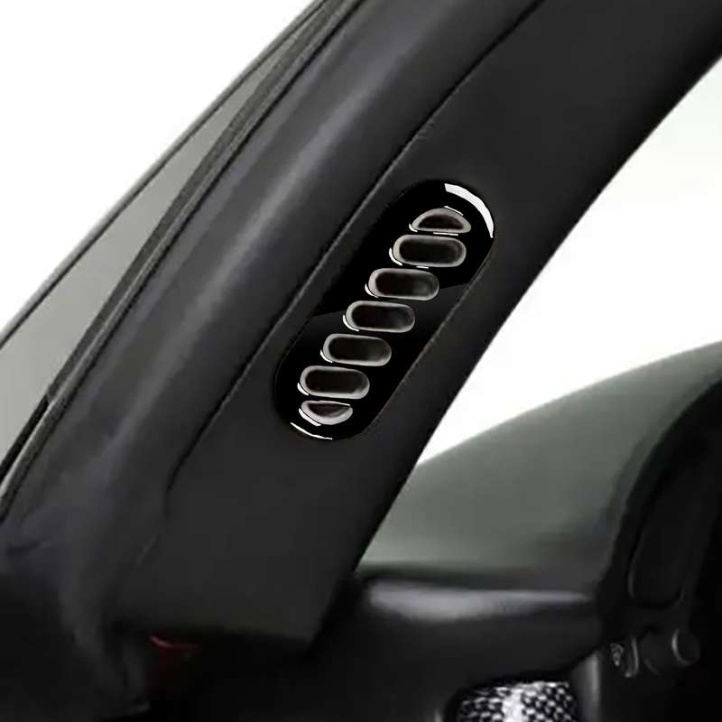 For Chevrolet Corvette C5 1998-2004 Car Side Door A-pillar Air Outlet Ring Decorative Sticker, Left