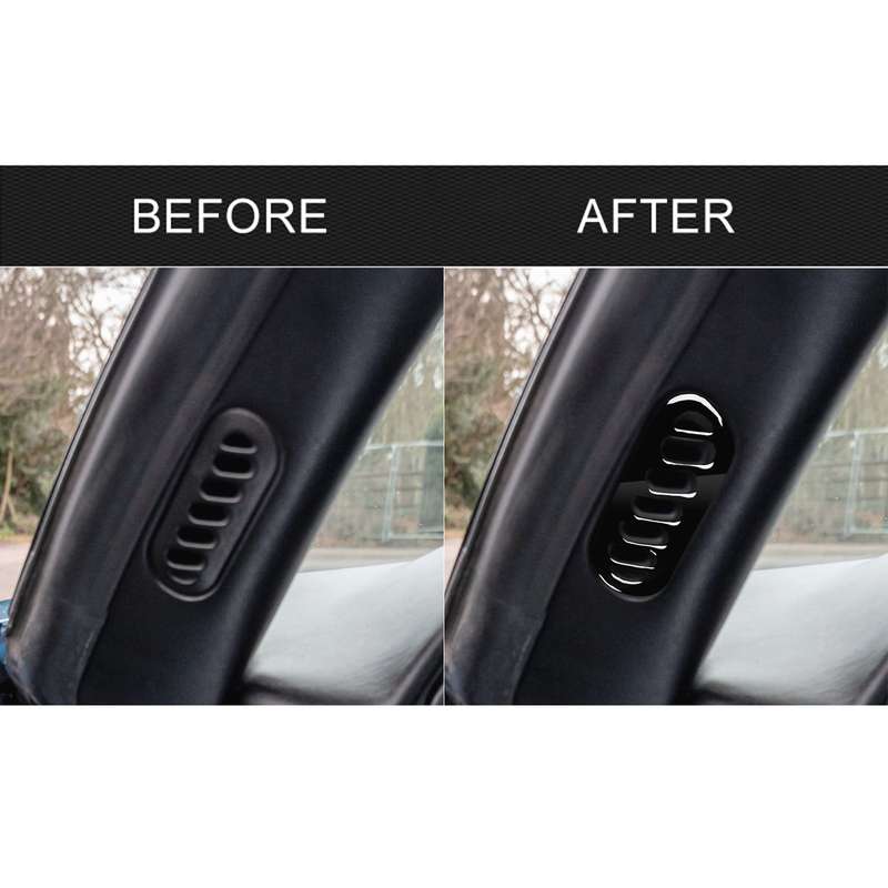For Chevrolet Corvette C5 1998-2004 Car Side Door A-pillar Air Outlet Ring Decorative Sticker, Left