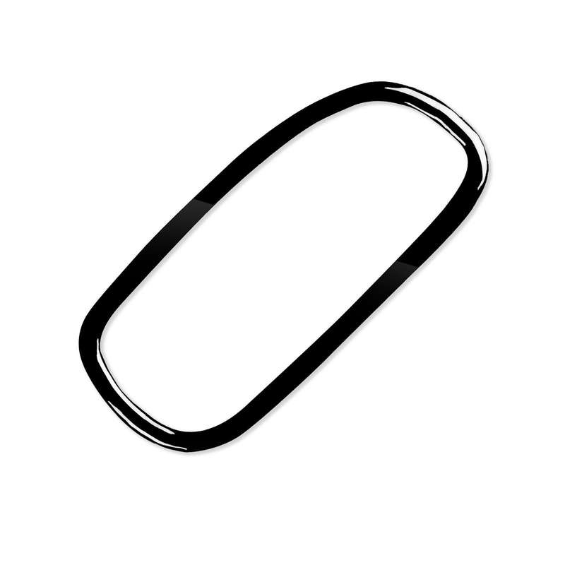 For Chevrolet Corvette C5 1998-2004 Car Driver Side Door Air Outlet Ring Decorative Sticker, Left Dr