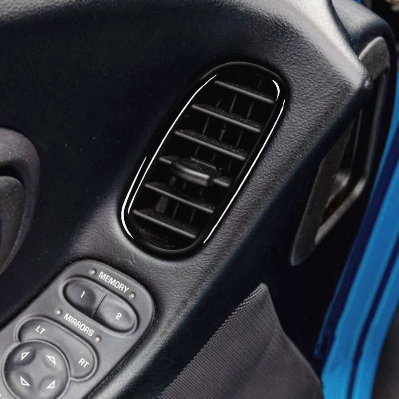 For Chevrolet Corvette C5 1998-2004 Car Driver Side Door Air Outlet Ring Decorative Sticker, Left Dr