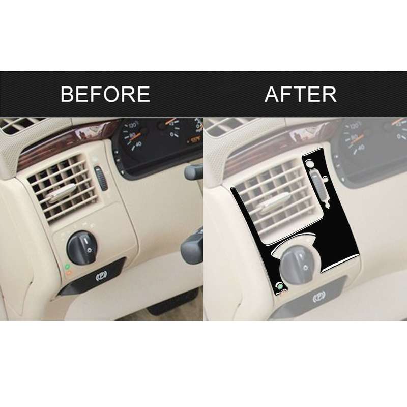 For Mercedes-Benz E-Class W210 1996-2002 Car Driver Side Air Outlet Decorative Sticker, Left Drive