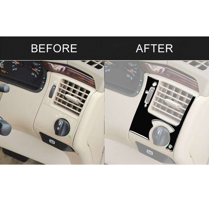 For Mercedes-Benz E-Class W210 1996-2002 Car Driver Side Air Outlet Decorative Sticker, Right Drive