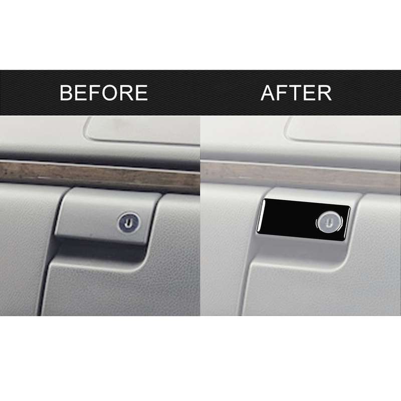 For Mercedes-Benz E-Class W210 1996-2002 Car Passenger Storage Box Switch Decorative Sticker, Left a