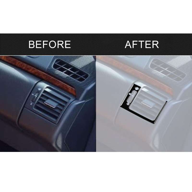 For Mercedes-Benz E-Class W210 1996-2002 Car Passenger AC Air Outlet Decorative Sticker, Left Drive