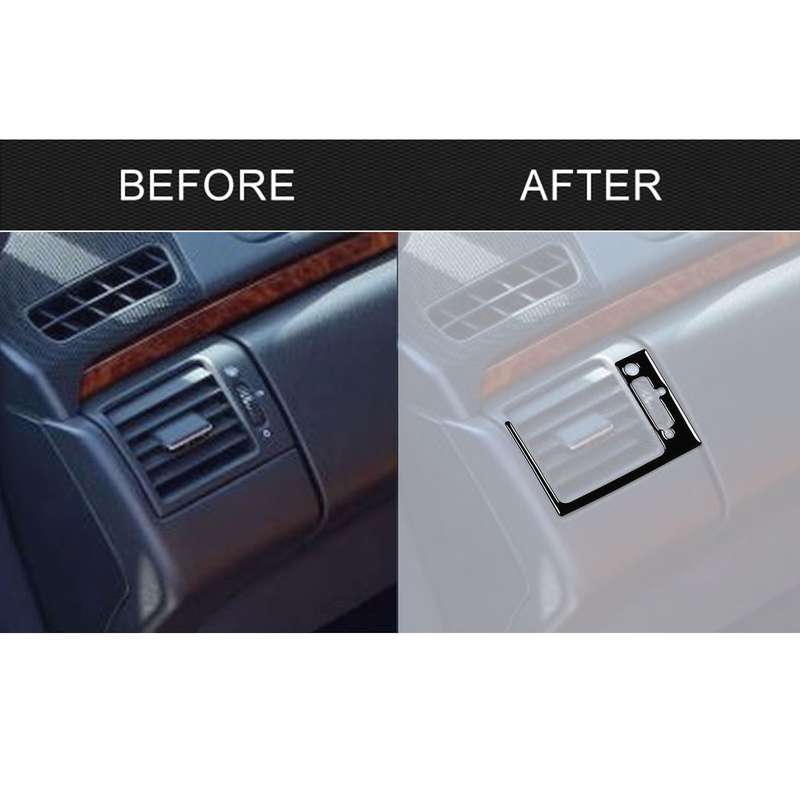 For Mercedes-Benz E-Class W210 1996-2002 Car Passenger AC Air Outlet Decorative Sticker, Right Drive
