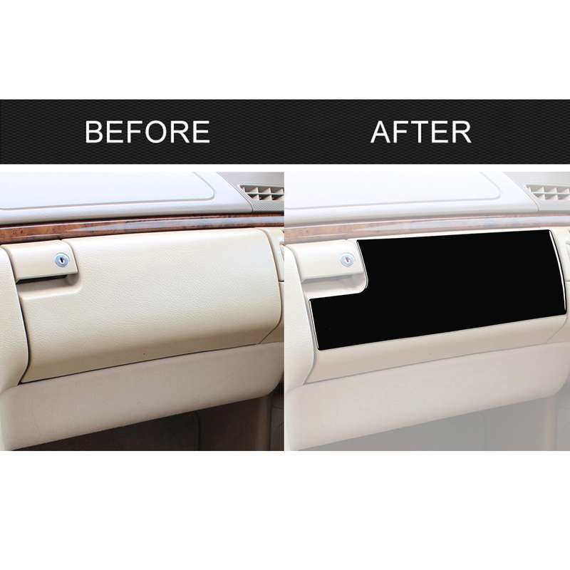 For Mercedes-Benz E-Class W210 1996-2002 Car Passenger Storage Box Decorative Sticker, Left Drive