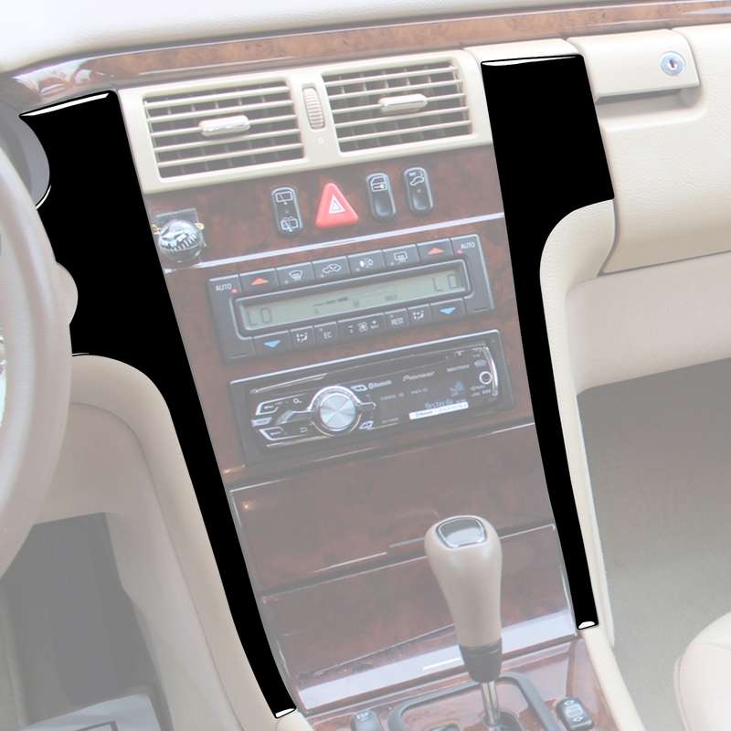 For Mercedes-Benz E-Class W210 1996-2002 Car Center Console Side Decorative Sticker, Left Drive
