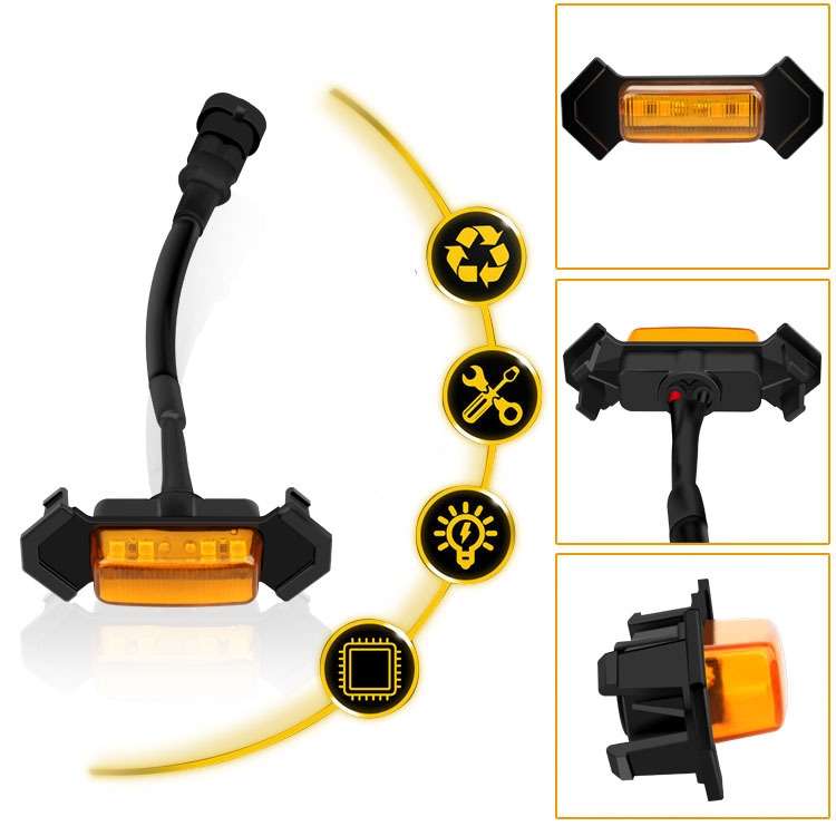For Toyota Tacoma TRD 2016-2019 3 in 1 Car LED Front Grille Warning Lights, Daytime Running Lights &