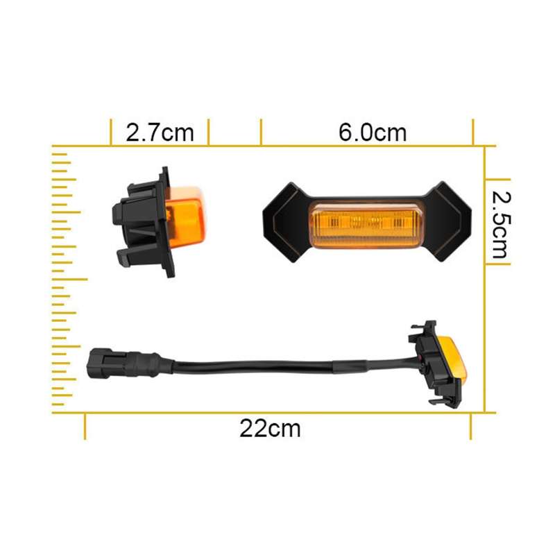 For Toyota Tacoma TRD 2016-2019 3 in 1 Car LED Front Grille Warning Lights, Daytime Running Lights &