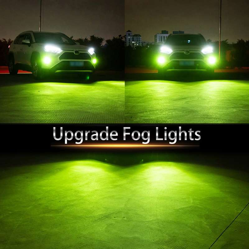 1 Pair 9005 DC12V 7.8W Car LED Fog Light (Lime Green)