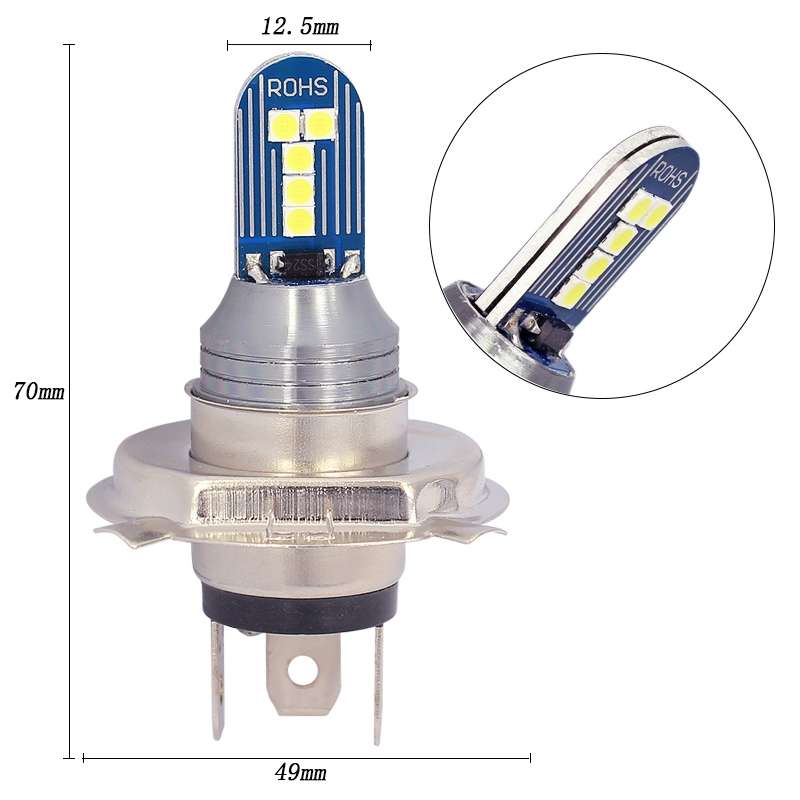 1 Pair H4 DC12V 7.8W Car LED Fog Light (Lime Green)