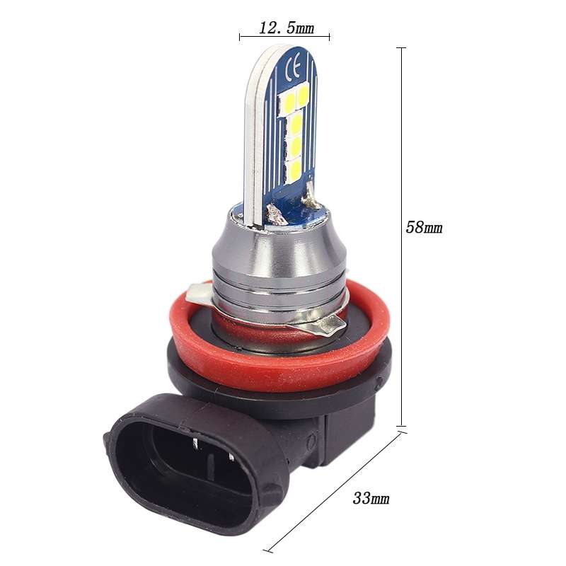 1 Pair H11 DC12V 7.8W Car LED Fog Light (Lime Green)