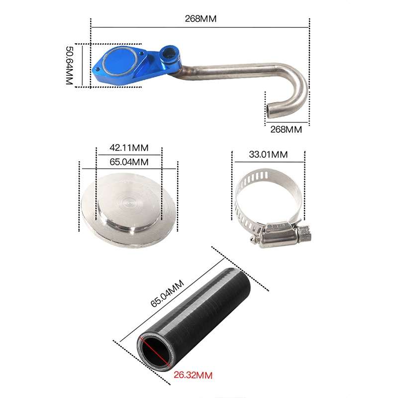 For Ford 2003-2007 Car Power Stroke EGR Removal Kit (Blue)
