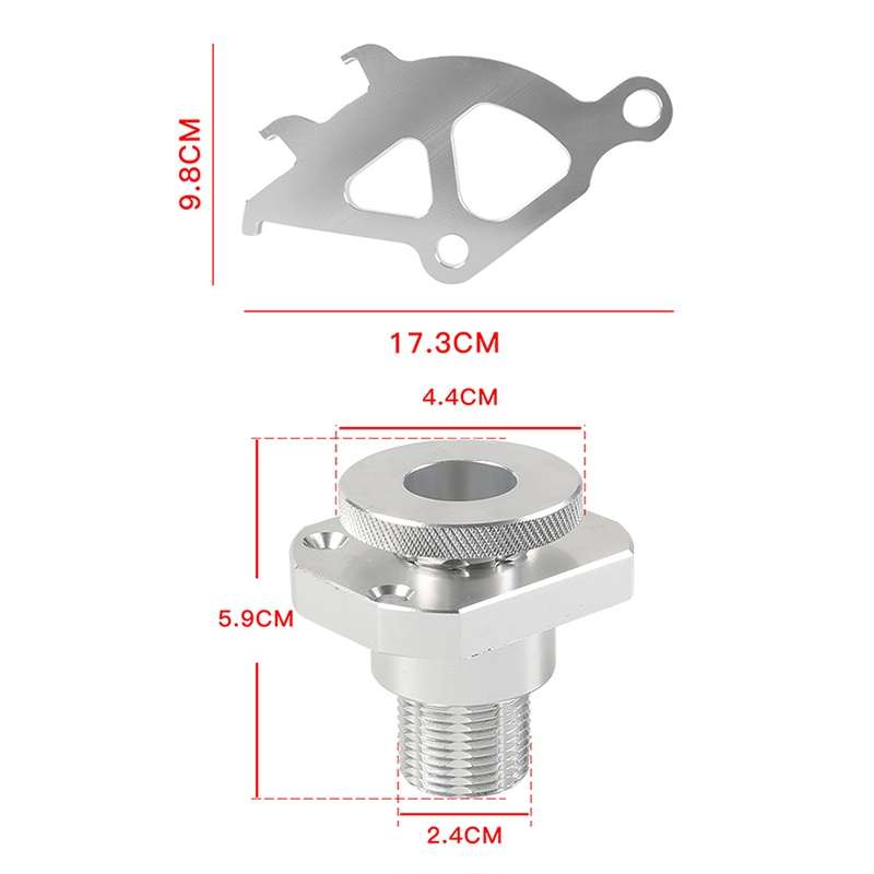 For Ford Mustang 1996-2004 Car Cable Firewall Regulator Clutch Quadrant Kit(Silver)