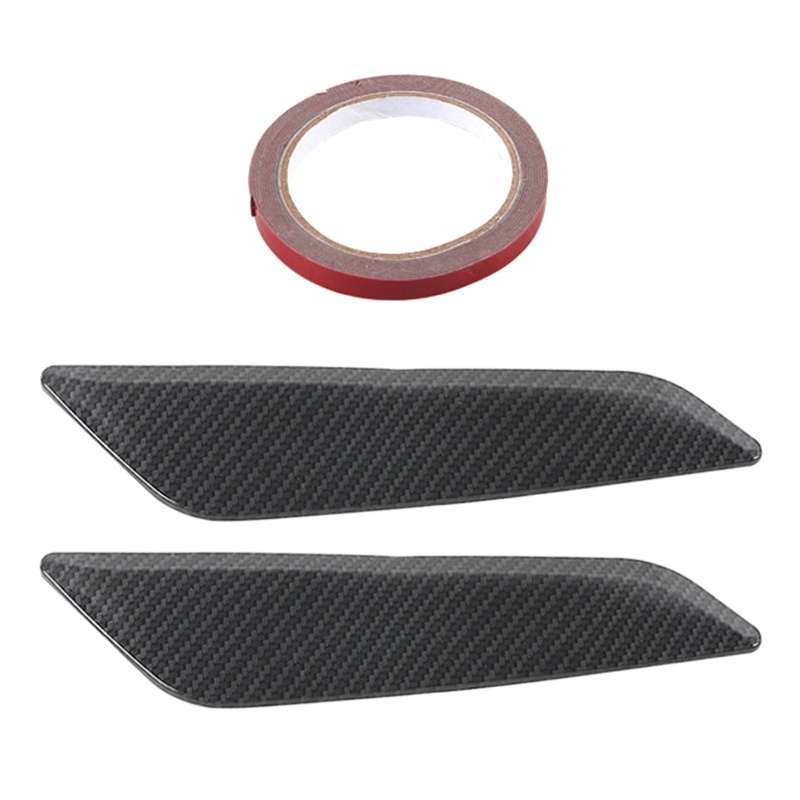 Car ABS Fender Decorative Sticker for BMW 5 Series 525Li 530Li, Carbon Fiber Texture