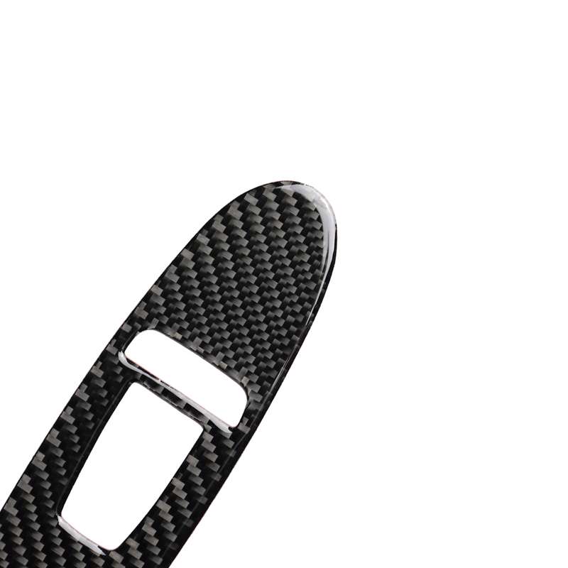 2 PCS Car Carbon Fiber Window Lift Panel Decorative Sticker for Infiniti Q50, Left Drive