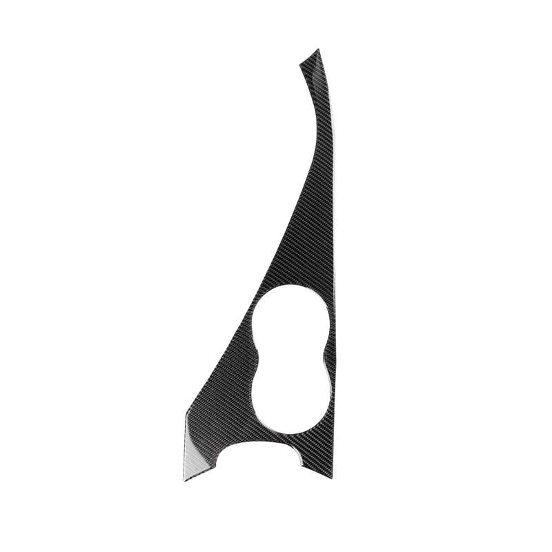 Car Left Drive Carbon Fiber Water Cup Panel Decorative Sticker for Infiniti Q50 / Q60 2014-2020