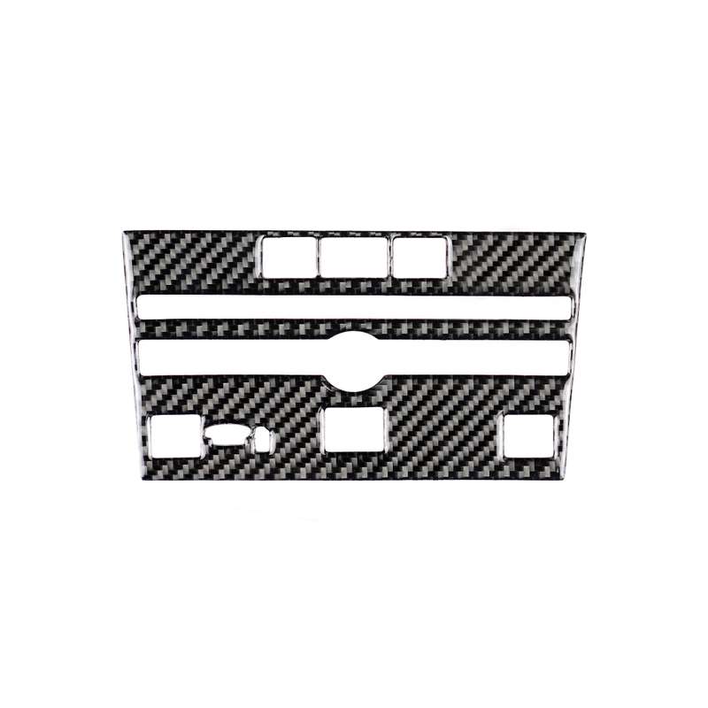 Car Carbon Fiber CD Console Panel Decorative Sticker for Infiniti Q50 / Q60 2014-2020