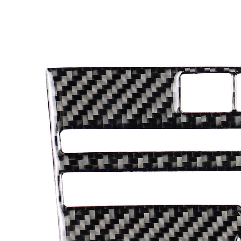 Car Carbon Fiber CD Console Panel Decorative Sticker for Infiniti Q50 / Q60 2014-2020