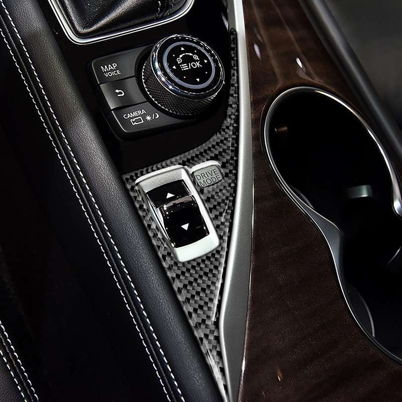 Car Left Drive Carbon Fiber Driver Panel Decorative Sticker for Infiniti Q50 / Q60 2014-2020