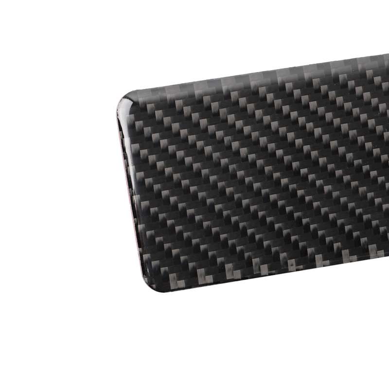 Car Carbon Fiber Rear Seat Ashtray Panel Decorative Sticker for Infiniti Q50 / Q60 2014-2020