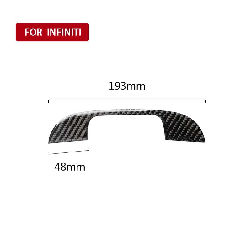 Car Carbon Fiber Armrest Decorative Sticker for Infiniti Q50 / Q60 2014-2020