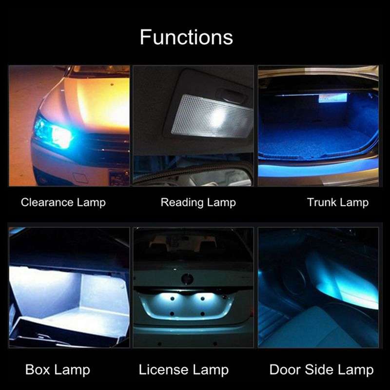 2 PCS T10 DC12V / 1.8W / 6000K / 140LM 4LEDs SMD-3030 Car Clearance Light