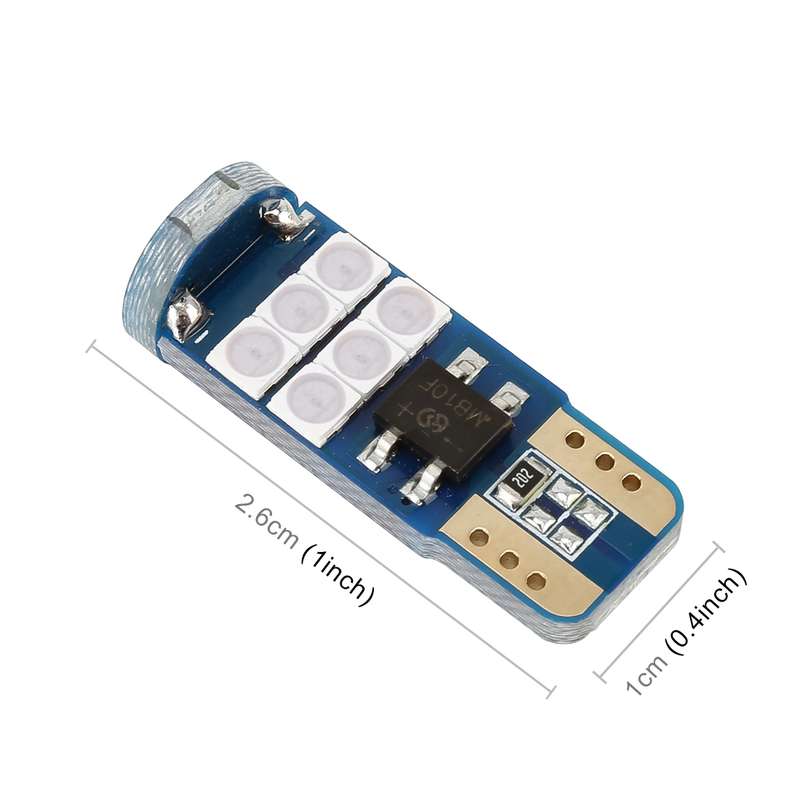 2 PCS T10 DC12 / 1W 9LEDs SMD-3030 Car Clearance Light(Ice Blue Light)