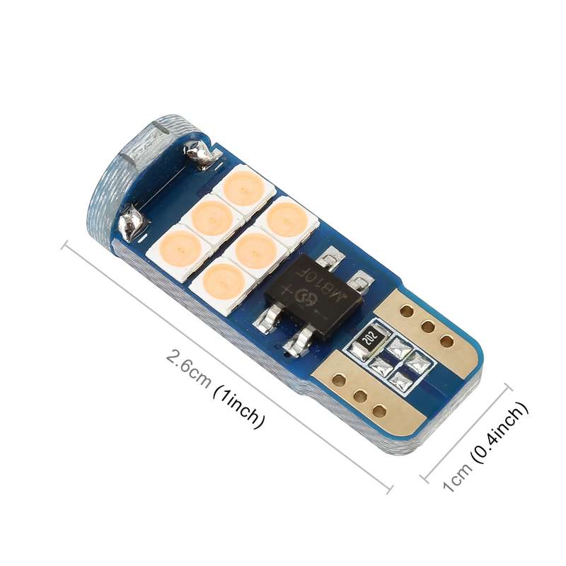 2 PCS T10 DC12 / 1W 9LEDs SMD-3030 Car Clearance Light(Ice Blue Light)