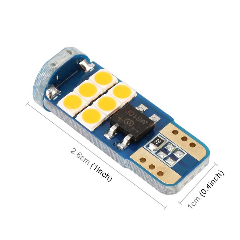 2 PCS T10 DC12 / 1W 9LEDs SMD-3030 Car Clearance Light(Ice Blue Light)