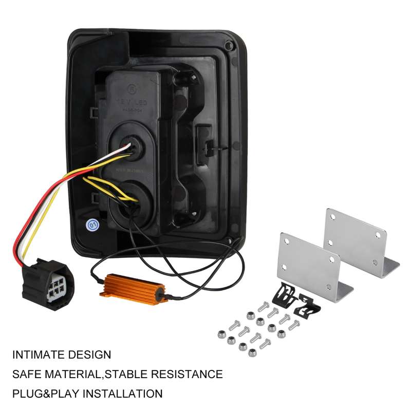 2 PCS Car Angel Eye Reversing Lights / Turn Light / Tail Light for US Version Jeep Wrangler JK 2007
