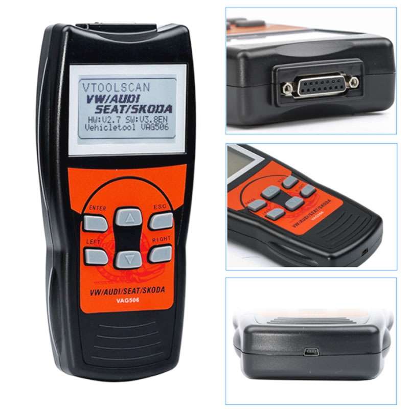 VAG506 Car Mini Code Reader OBD2 Fault Detector Diagnostic Tool