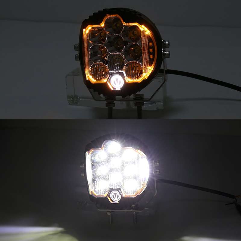 5 inch DC12V-24V 5000LM 6500K 50W Car LED Headlight for Jeep Wrangler / Harley