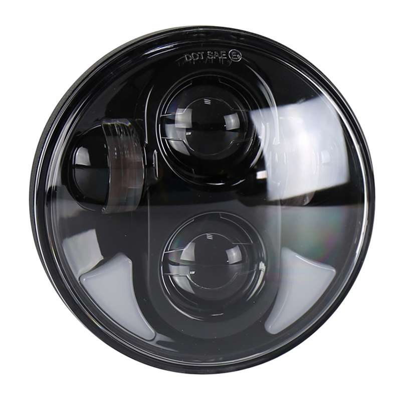 5.75 inch DC12V 6000K-6500K 40W Car LED Headlight for Harley (Black)