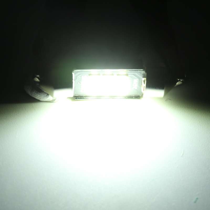 2 PCS 36mm DC12V / 2.5W / 6000K / 170LM 6LEDs SMD-3030 Car Reading Lamp Dome Light