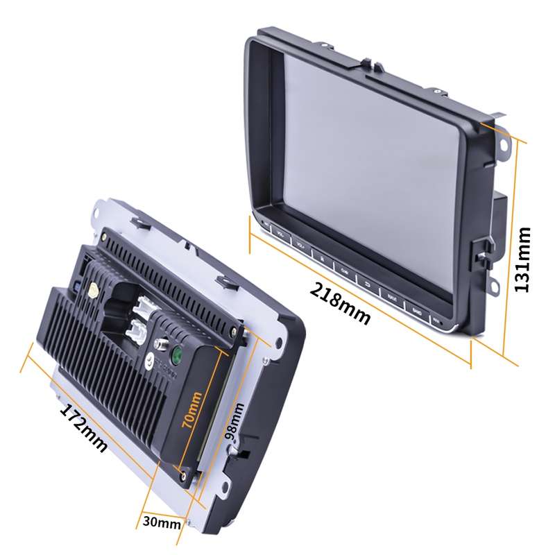 9093 Car HD 9 inch Radio Receiver MP5 Player for Volkswagen, Support FM & Bluetooth & TF Card & GPS