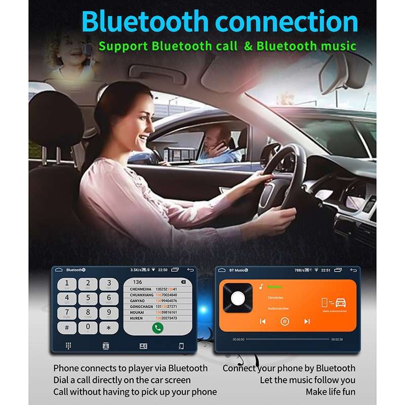 9093 Car HD 9 inch Radio Receiver MP5 Player for Volkswagen, Support FM & Bluetooth & TF Card & GPS