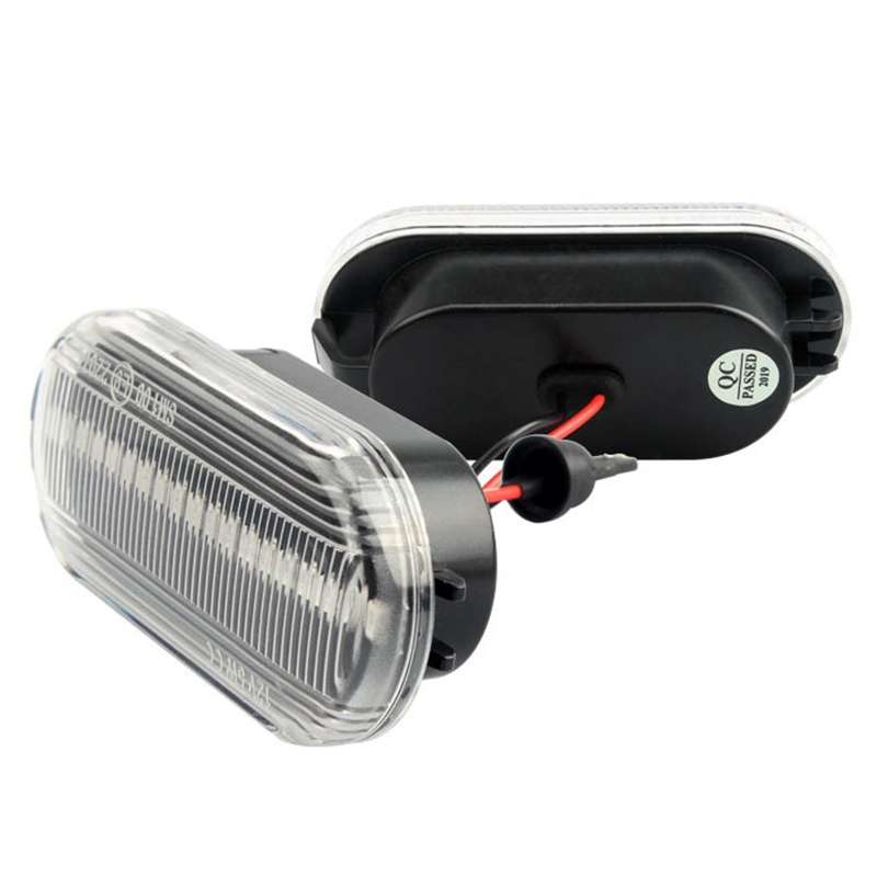 2 PCS D12V / 5W Car LED Leaf Board Side Flowing Water Turn Signal Light for Volkswagen(Black)