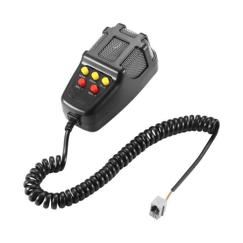 HW-1006B 12V 100W 125dB 5-tone Car Electric Alarm Air Horn Siren Speaker 5 Sound Tone Super Loud wit