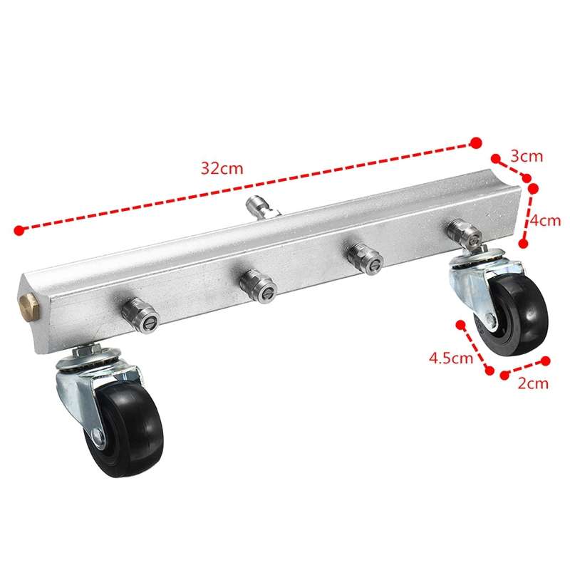 Car Body Chassis Car High Pressure Washing Machine Car Bottom Water Washing Machine 4 Nozzle Cleaner