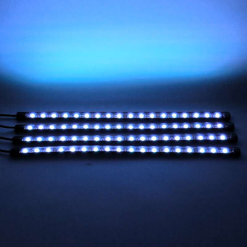 4 in 1 Universal Car Cigarette Lighter Colorful Acoustic LED Atmosphere Lights Colorful Lighting Dec