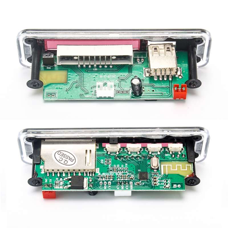 Car Color Screen 12V Audio MP3 Player Decoder Board FM Radio SD Card USB, with Bluetooth Function &