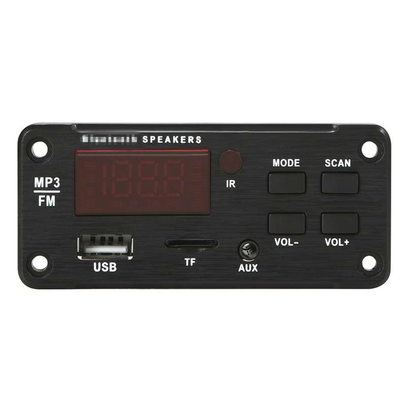 Car 12V Color Screen Display Bluetooth 5.0 Audio MP3 Player Decoder Board FM Radio TF Card USB 3.5mm