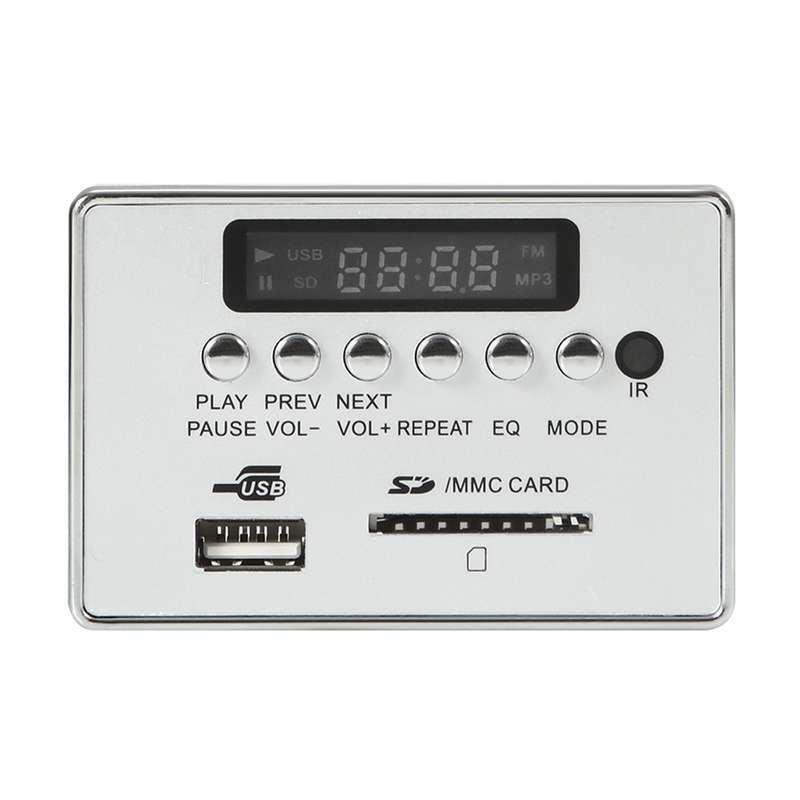 Car 12V Audio MP3 Player Decoder Board FM Radio SD Card USB AUX, with Bluetooth / Remote Control(Sil