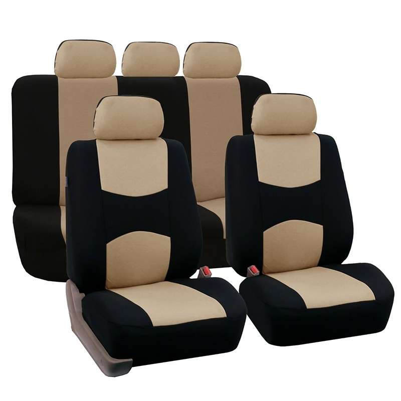 9 in 1 Universal Four Seasons Anti-Slippery Cushion Mat Set for 5 Seat Car, Style:Ordinary (Black)