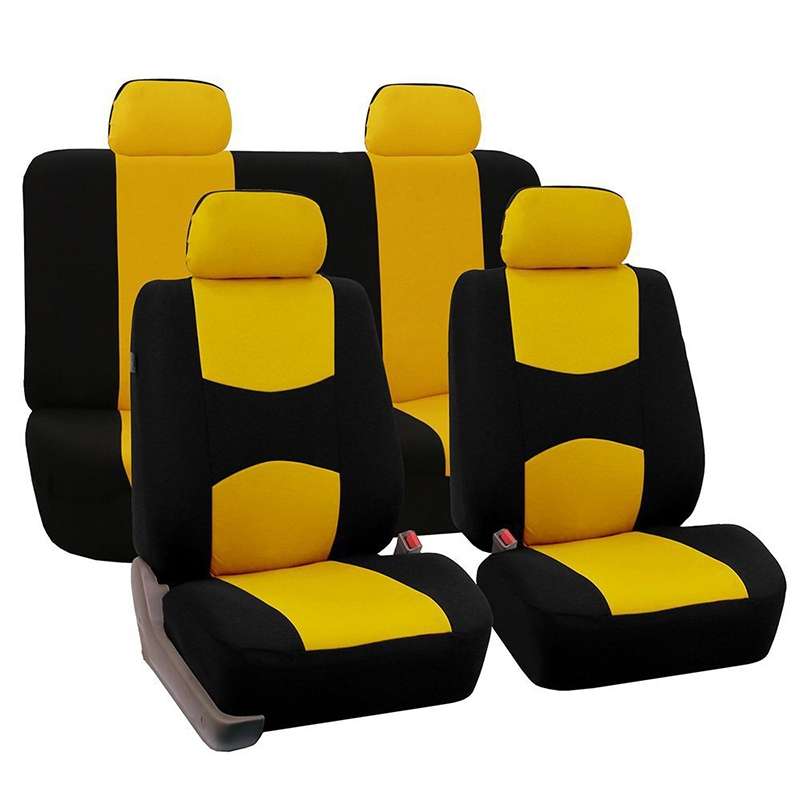 9 in 1 Universal Four Seasons Anti-Slippery Cushion Mat Set for 5 Seat Car, Style:Ordinary (Black)
