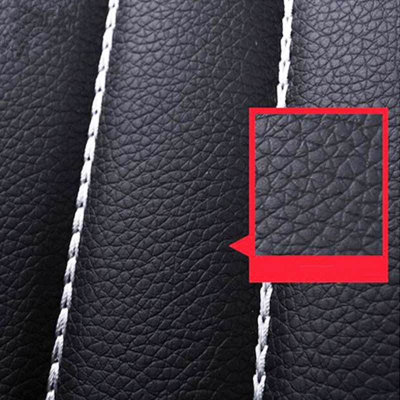 4 in 1 Universal PU Leather Four Seasons Anti-Slippery Front Seat Cover Cushion Mat Set for 2 Seat C