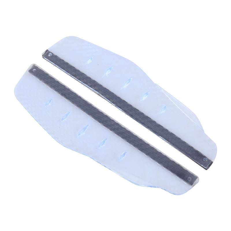 1 Pair 3R-2156 Universal Car Rearview Mirror Rain Blades Mirror Eyebrow Rain Cover (Black)
